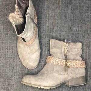 Gray Ankle Booties
